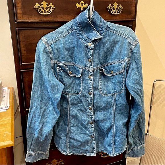 Vintage Calvin Klein Petite Denim Shirt - Picture 1 of 4